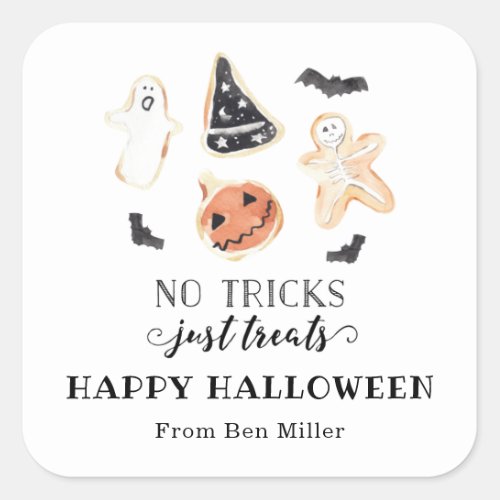 No Tricks Just Treats Halloween Sticker