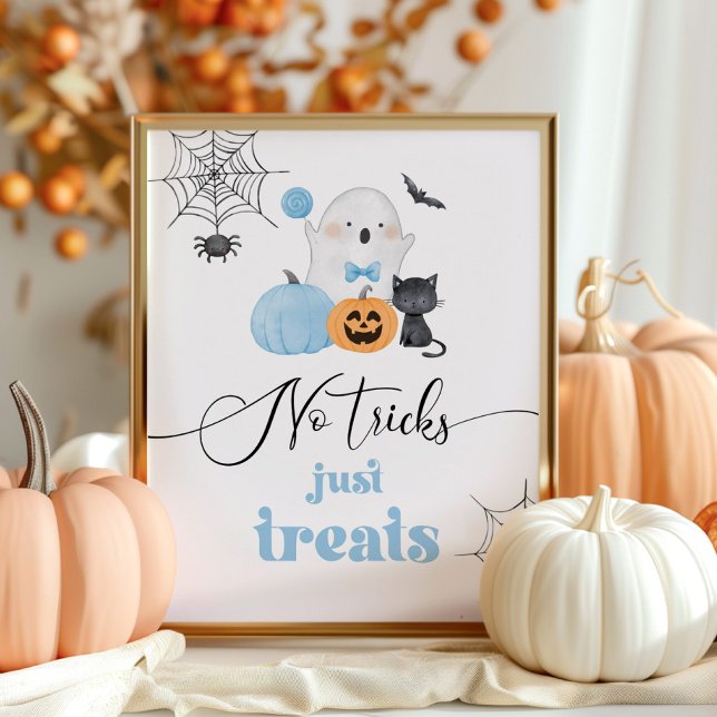 No tricks just treats Halloween Sweets and treats  Poster (Creator Uploaded)