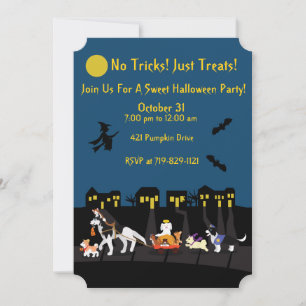 No Tricks! Just Treats! Invitation
