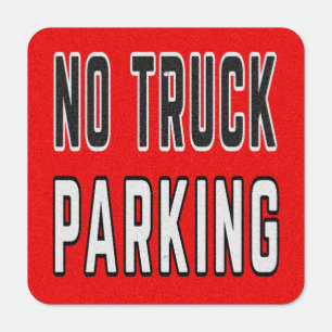 No Truck Parking Metal Sign