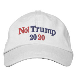 NO Trump 2020 Embroidered Baseball Cap