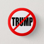 &#39;no Trump&#39; (anti-trump) 1.25-inch Button at Zazzle