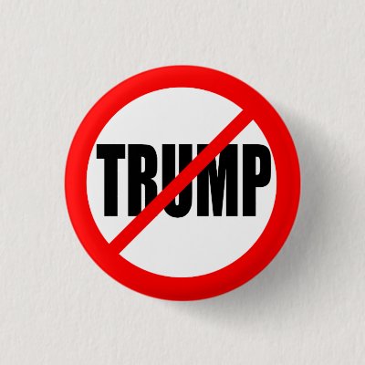 'NO TRUMP' (ANTI-TRUMP) 1.25-inch Button