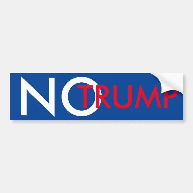 No Trump Bumper Sticker (Front)