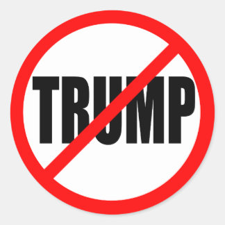 'NO TRUMP' CLASSIC ROUND STICKER