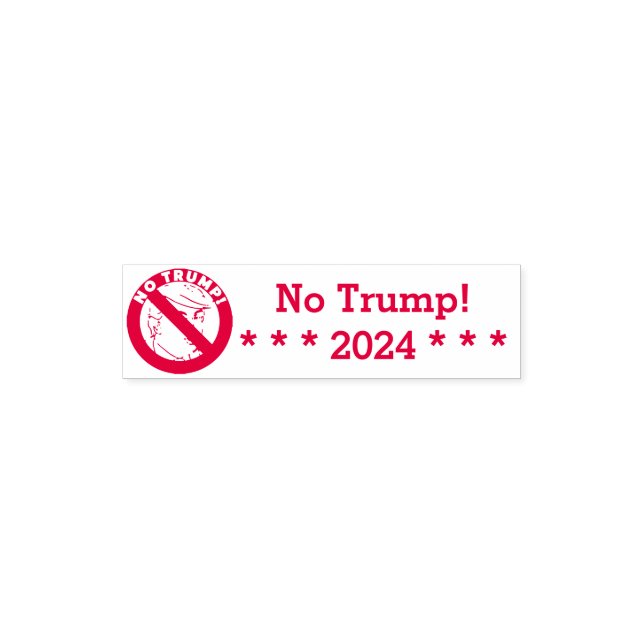 No Trump Personalized Message Stamper Pocket Stamp (Design)