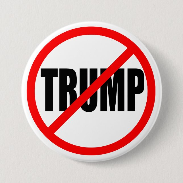 'NO TRUMP' PINBACK BUTTON (Front)