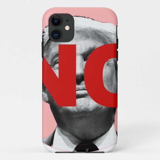 No Trump (pink and red) Case-Mate iPhone Case (Back)