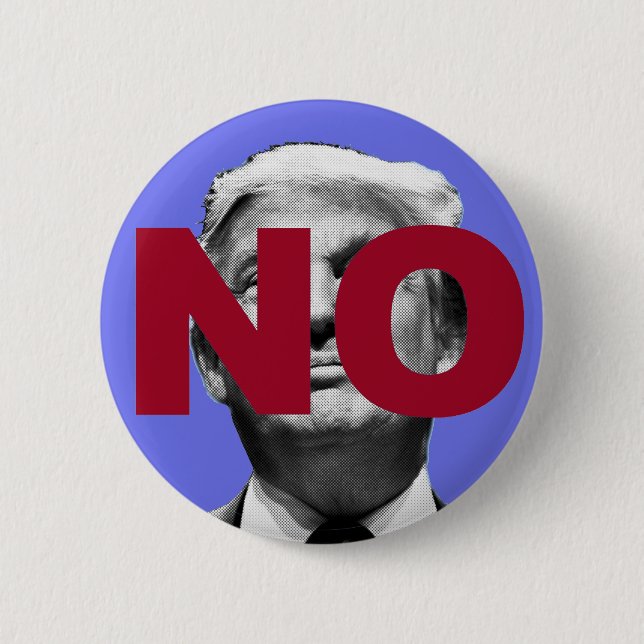 No Trump (Purple and Red) Pinback Button (Front)