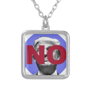 No Trump (Purple and Red) Silver Plated Necklace