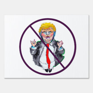 No Trump Yard Sign