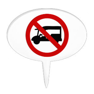 NO Tuk-Tuk TAXI ⚠ Thai Road Sign ⚠ Cake Topper