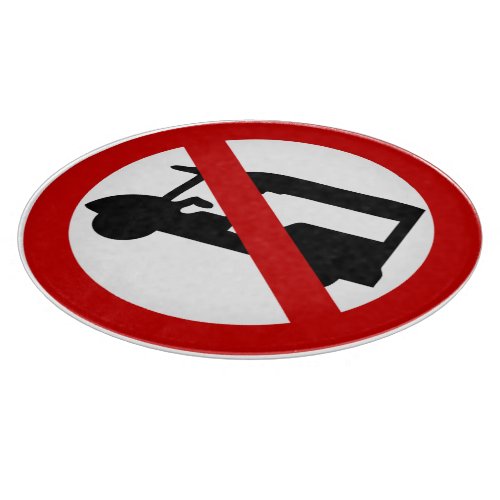 NO Tuk_Tuk TAXI  Thai Road Sign  Cutting Board