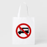 NO Tuk-Tuk TAXI ⚠ Thai Road Sign ⚠ Grocery Bag
