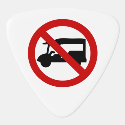 NO Tuk_Tuk TAXI  Thai Road Sign  Guitar Pick