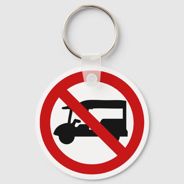 NO Tuk-Tuk TAXI ⚠ Thai Road Sign ⚠ Keychain (Front)