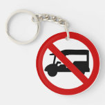 NO Tuk-Tuk TAXI ⚠ Thai Road Sign ⚠ Keychain