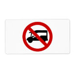 NO Tuk-Tuk TAXI ⚠ Thai Road Sign ⚠ Label