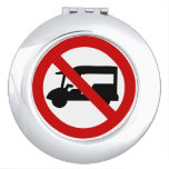 NO Tuk-Tuk TAXI ⚠ Thai Road Sign ⚠ Makeup Mirror