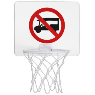 NO Tuk-Tuk TAXI ⚠ Thai Road Sign ⚠ Mini Basketball Hoop