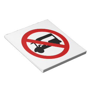 NO Tuk-Tuk TAXI ⚠ Thai Road Sign ⚠ Notepad