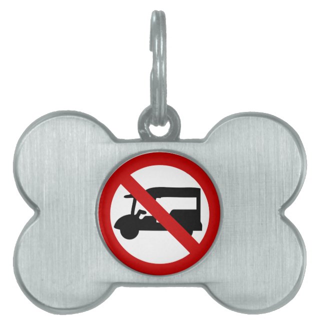 NO Tuk-Tuk TAXI ⚠ Thai Road Sign ⚠ Pet Name Tag (Front)