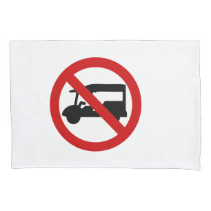 NO Tuk-Tuk TAXI ⚠ Thai Road Sign ⚠ Pillow Case