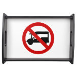 NO Tuk-Tuk TAXI ⚠ Thai Road Sign ⚠ Serving Tray