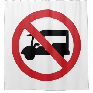 NO Tuk-Tuk TAXI ⚠ Thai Road Sign ⚠ Shower Curtain