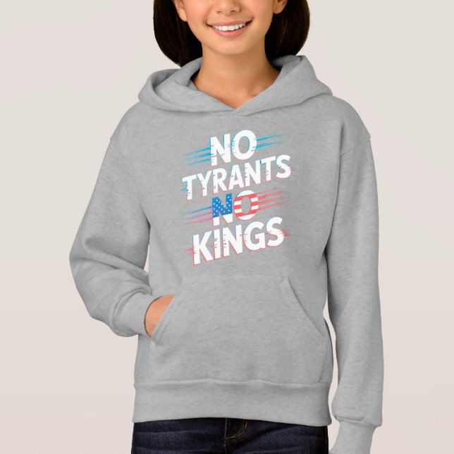 No Tyrants No Kings Freedom and Rights Activist Hoodie (Front)