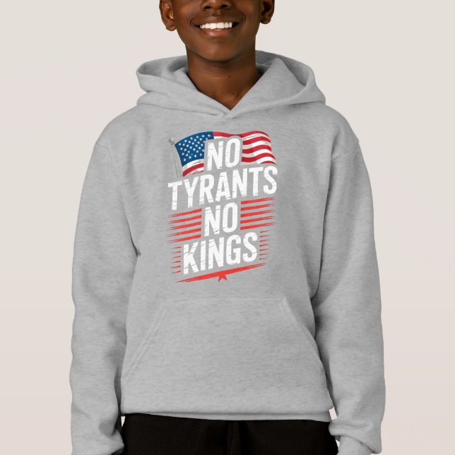 No Tyrants No Kings Patriotic Freedom Activism Tee (Front)