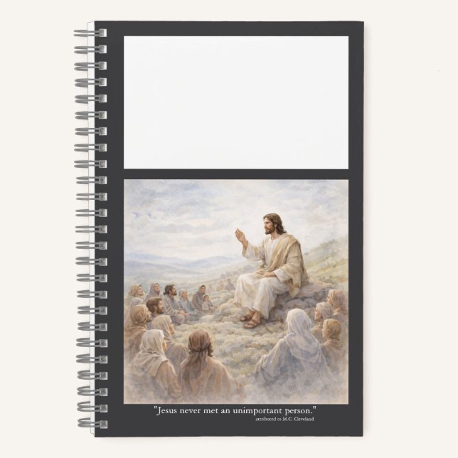 No unimportant person notebook (Front)