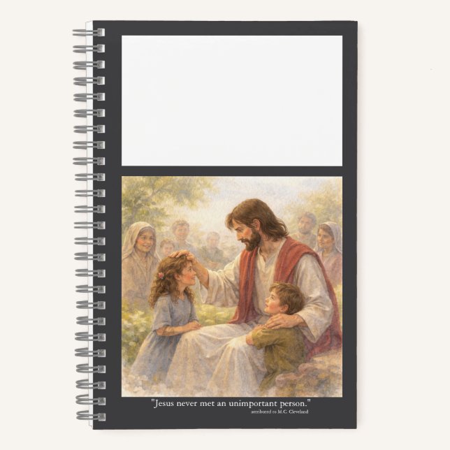 No unimportant person notebook (Front)