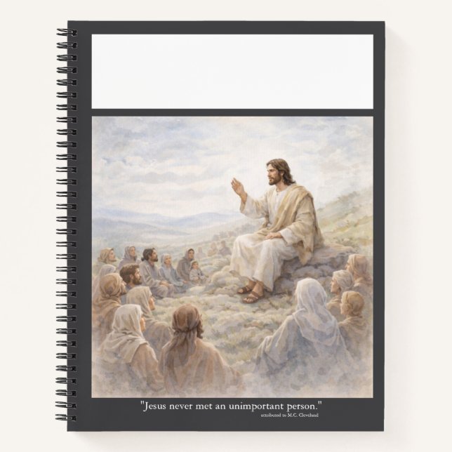 No unimportant person notebook (Front)