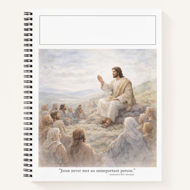 No unimportant person notebook (Front)