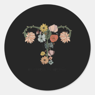 No Uterus No Opinion Feminist Pro Choice Women's R Classic Round Sticker