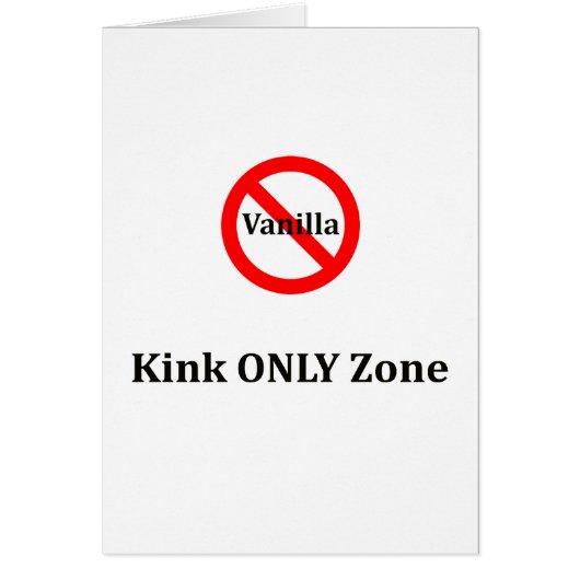No Vanilla KINK Only Zone Cards (Front)