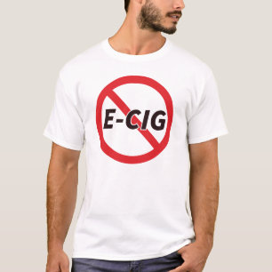 No Vaping Allowed E-Cig Prohibition Symbol T-Shirt