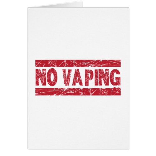 No Vaping Red Ink Stamp