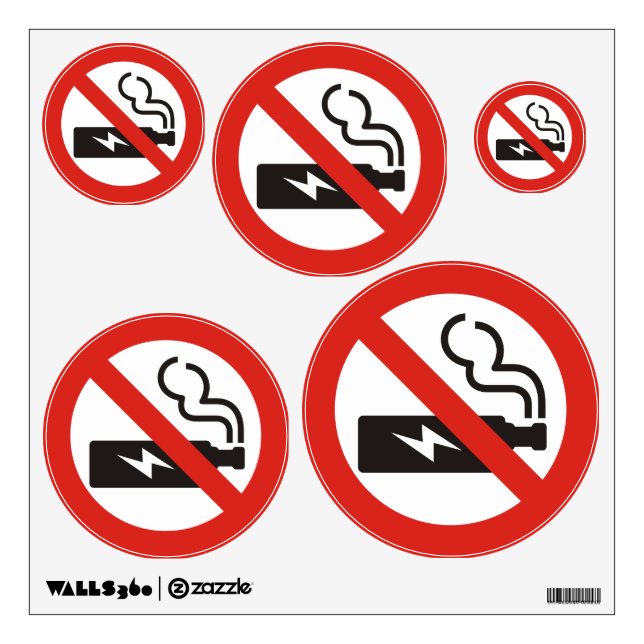 No Vaping Wall Decal (Front)