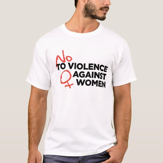 "No Violence against Women" T-shirt (Front)