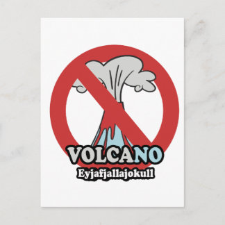 NO VOLCANO POSTCARD