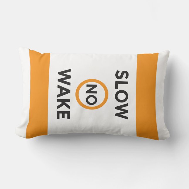 No Wake Buoy Lumbar Pillow (Front)