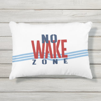 No wake zone outdoor pillow