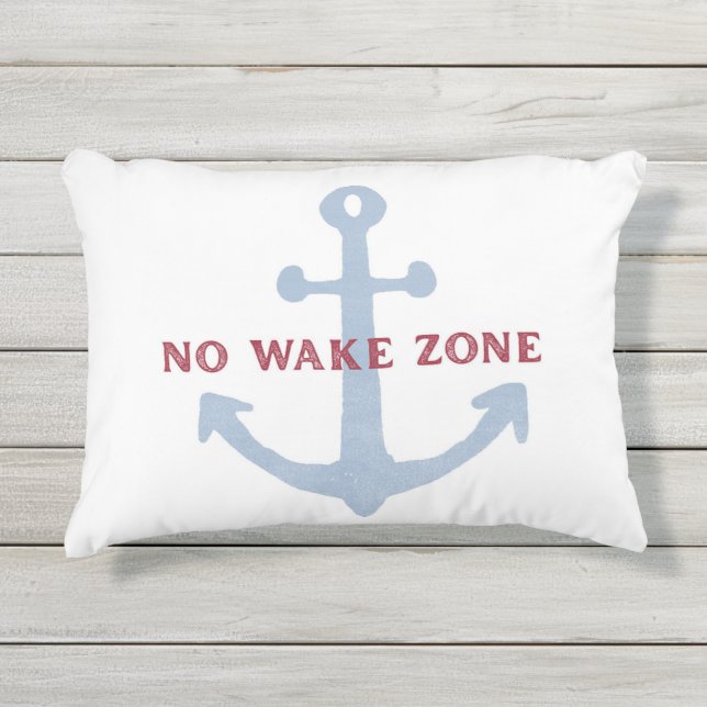 No Wake Zone Pillow (Front)