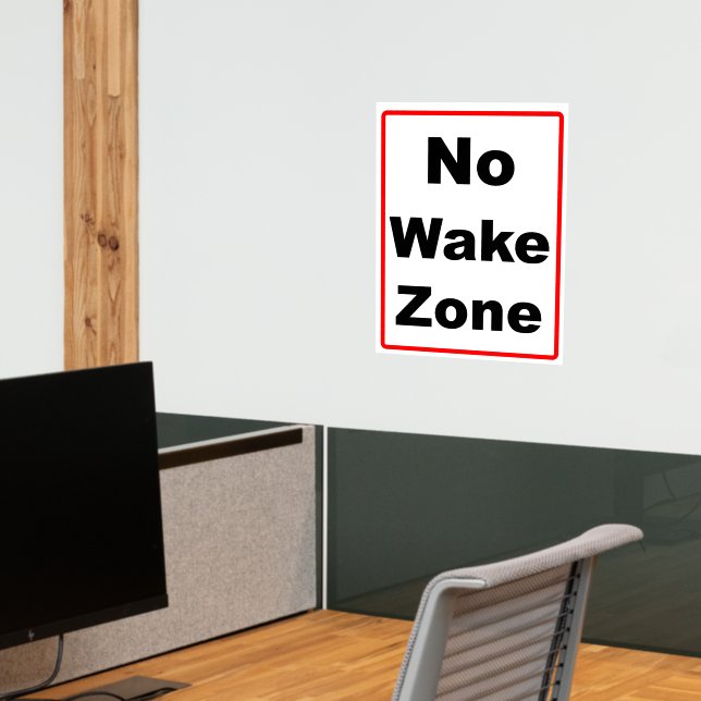No Wake Zone  Wall Decal (Office 2)