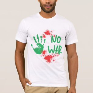 No War - Anti-War Protest Handprint Design T-Shirt