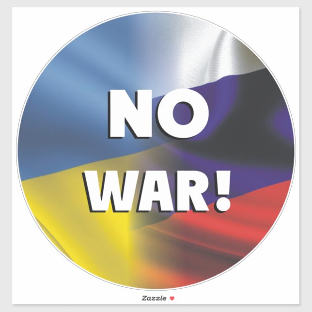 No war between Russia and Ukraine Sticker (Sheet)