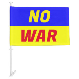 NO WAR Car Flag