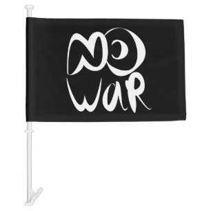 No War Car Flag
